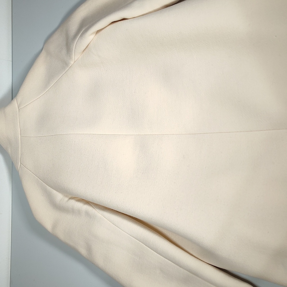 J. Crew Double Cloth Italian Wool Ivory Coat 2P - Picture 7 of 14